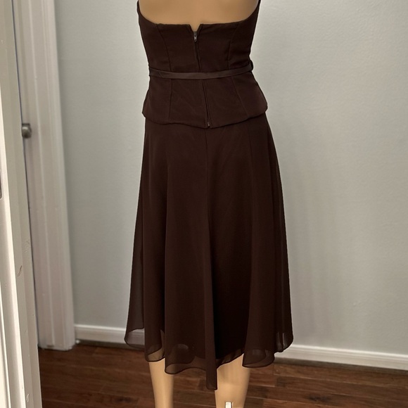 EUC 2 piece strapless dress sz 0 - Picture 6 of 11